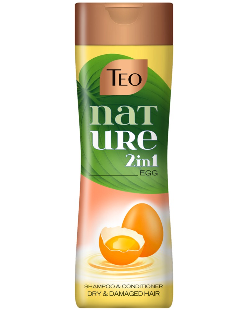 Teo Nature Egg 2 in 1 Shampoo & Conditioner -    2  1          Nature - 