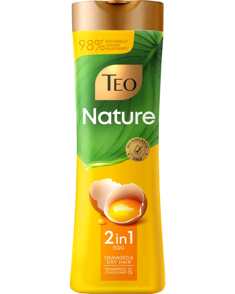 Teo Nature Egg 2 in 1 Shampoo & Conditioner -    2  1          Nature - 