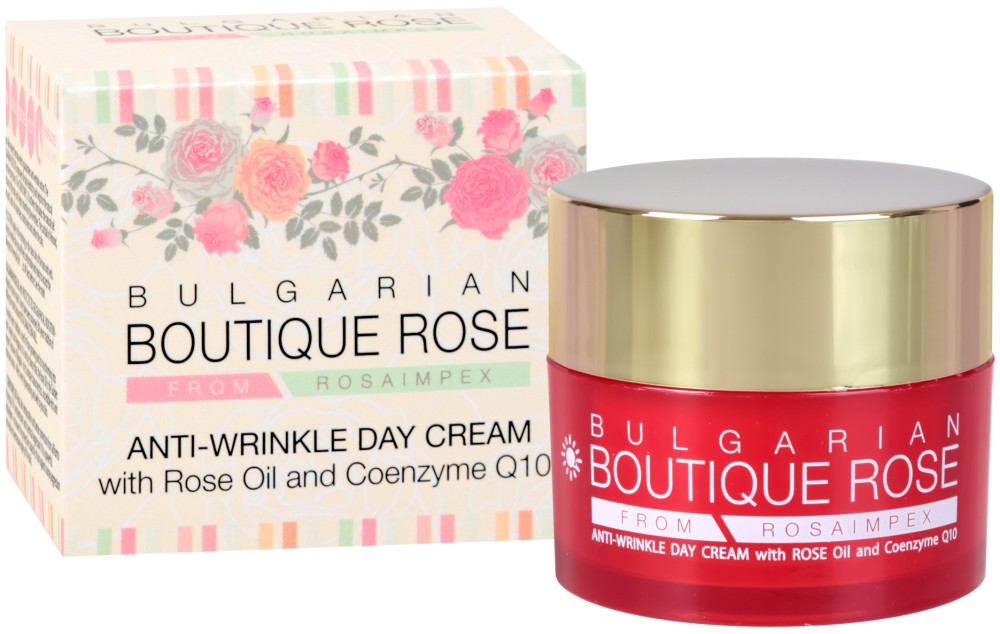 Bulgarian Boutique Rose Anti-Wrinkle Day Cream -        "Boutique Rose" - 