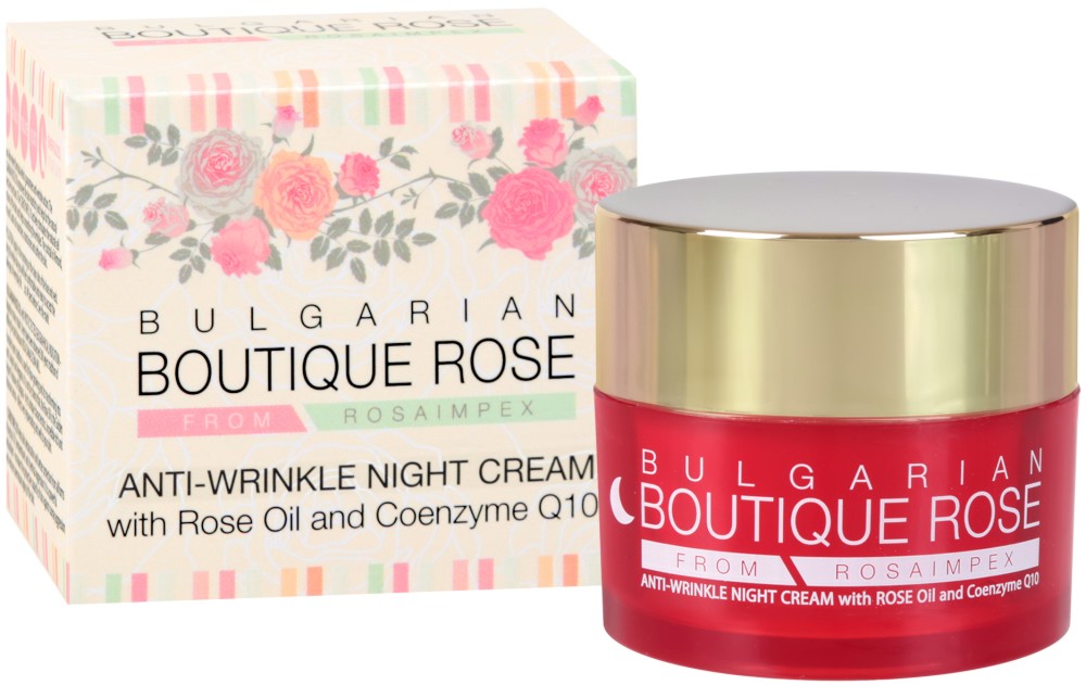 Bulgarian Boutique Rose Anti-Wrinkle Night Cream -       "Boutique Rose" - 