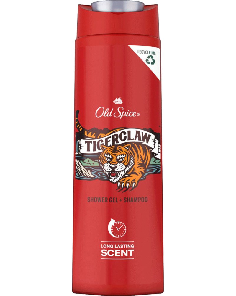 Old Spice Tiger Claw Shower Gel + Shampoo -     2  1   -  