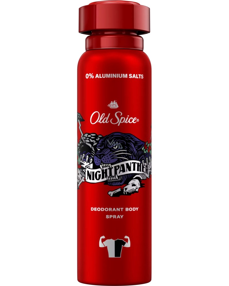 Old Spice Night Panther Deodorant Body Spray -       - 