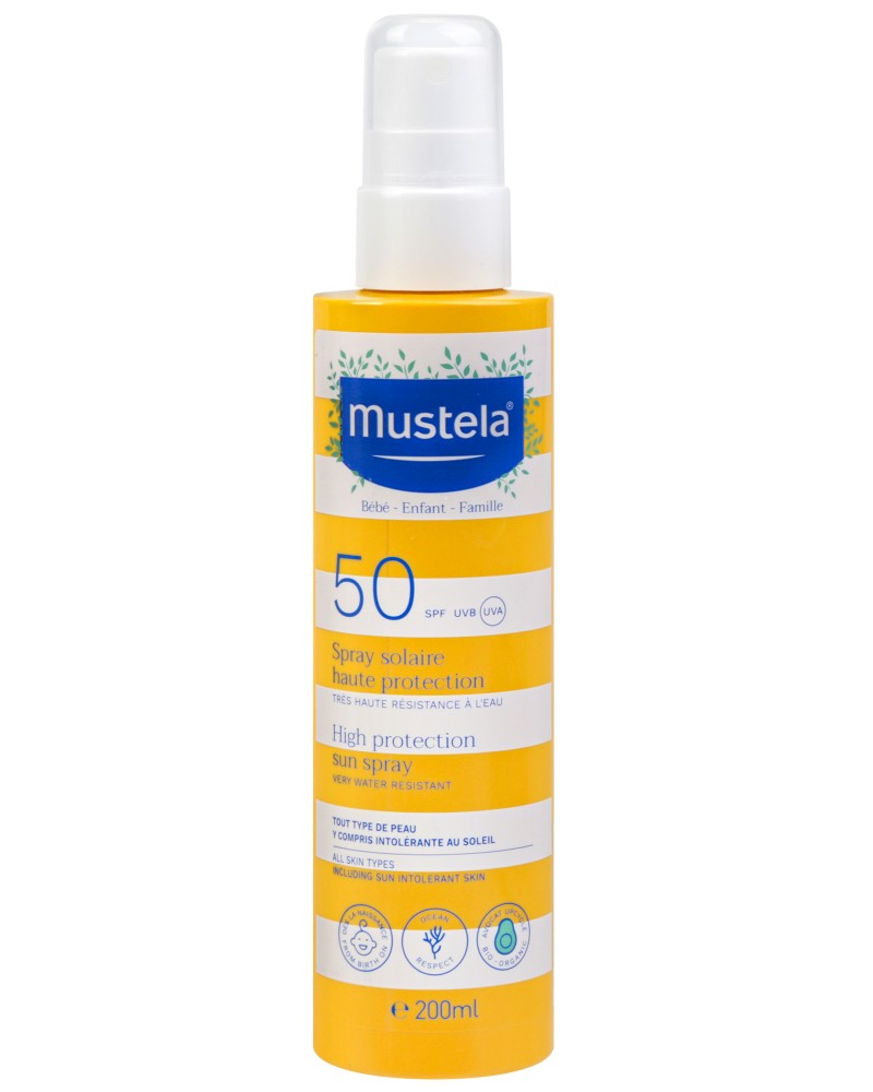 Mustela High Protection Sun Spray SPF 50 -       - 