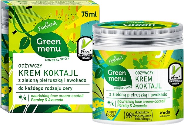 Farmona Green Menu Parsley & Avocado Cream-Cocktail -       Green Menu - 