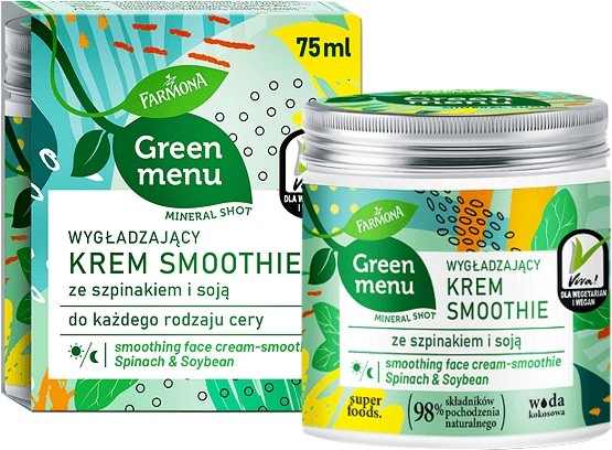 Farmona Green Menu Spinach & Soybean Smoothie Cream -       Green Menu - 