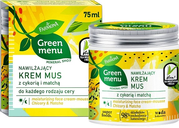 Farmona Green Menu Chickory & Matcha Mousse Cream -        Green Menu - 