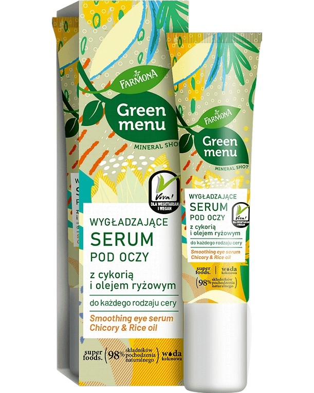 Farmona Green Menu Chickory & Rice Oil Under-Eye Serum -      Green Menu - 