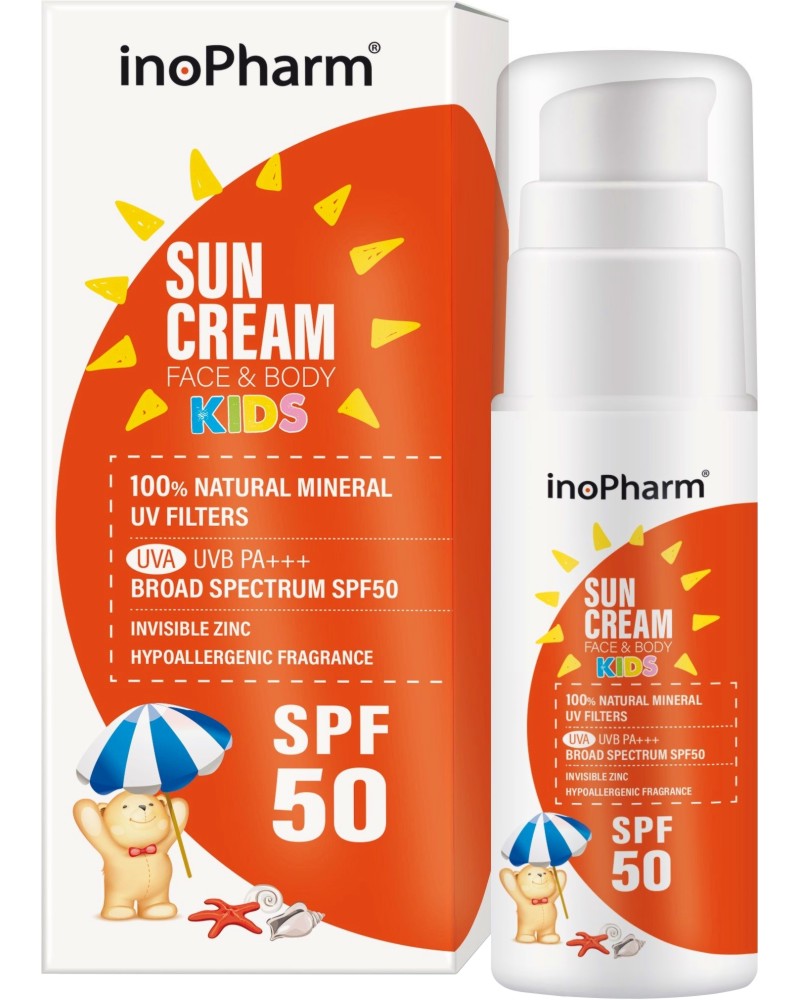 InoPharm Sun Cream Face & Body Kids SPF 50 -        - 