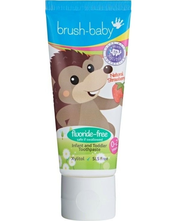 Brush Baby Strawberry Fluoride-Free Toothpaste -      , 0-2  -   