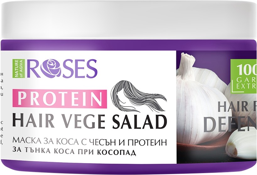 Nature of Agiva Roses Protein Vege Salad Mask Hairfall Defense -         Vege Salad - 