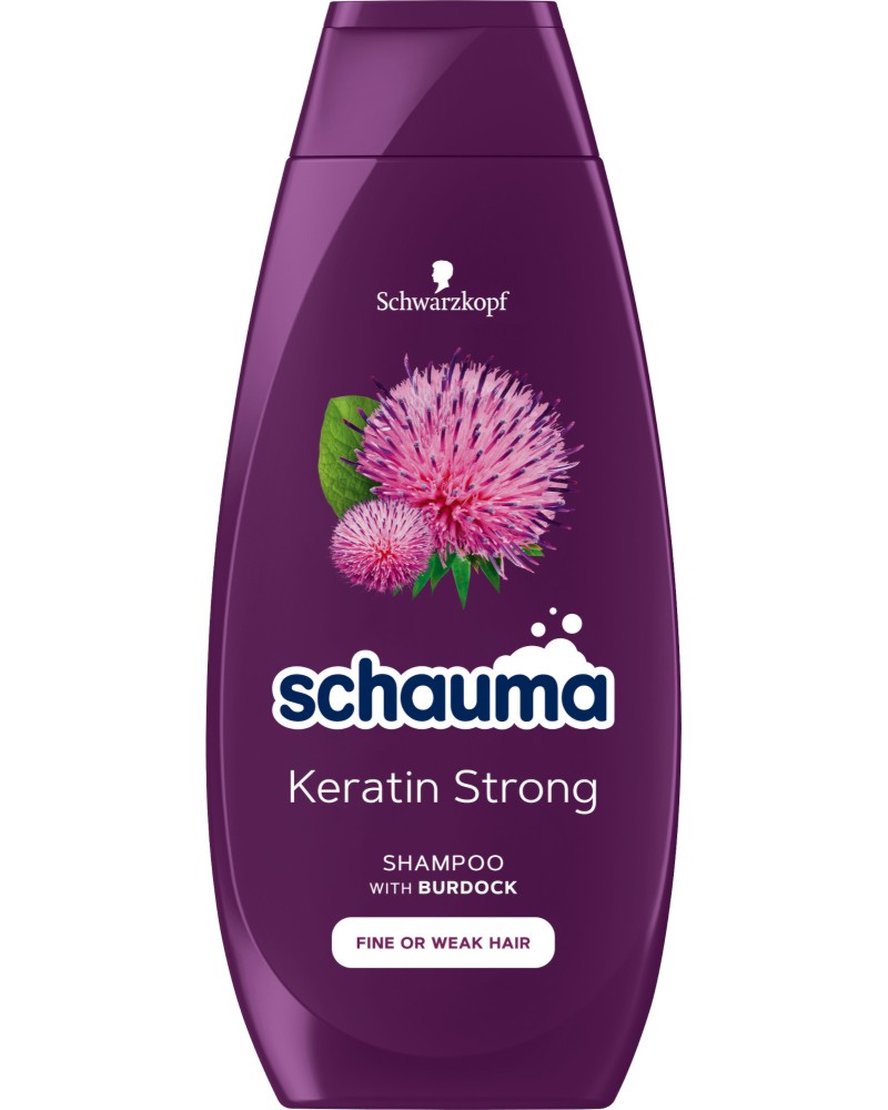 Schauma Keratin Strong Shampoo - Шампоан за тънка и слаба коса - шампоан