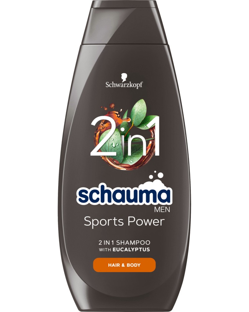 Schauma Men Sports Power 2 in 1 Shampoo -        - 