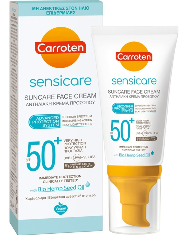 Carroten Sensicare Suncare Face Cream SPF 50+ -        - 