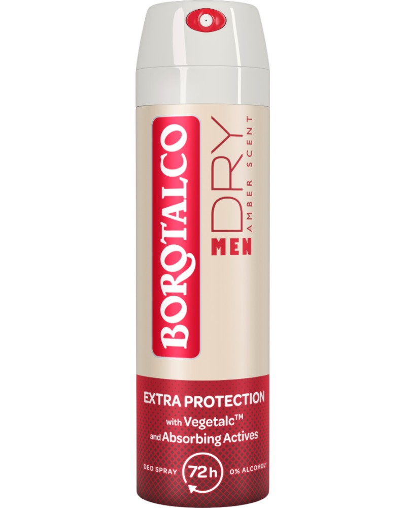 Borotalco Men Dry Deo Spray Amber Scent -         Borotalco Men - 