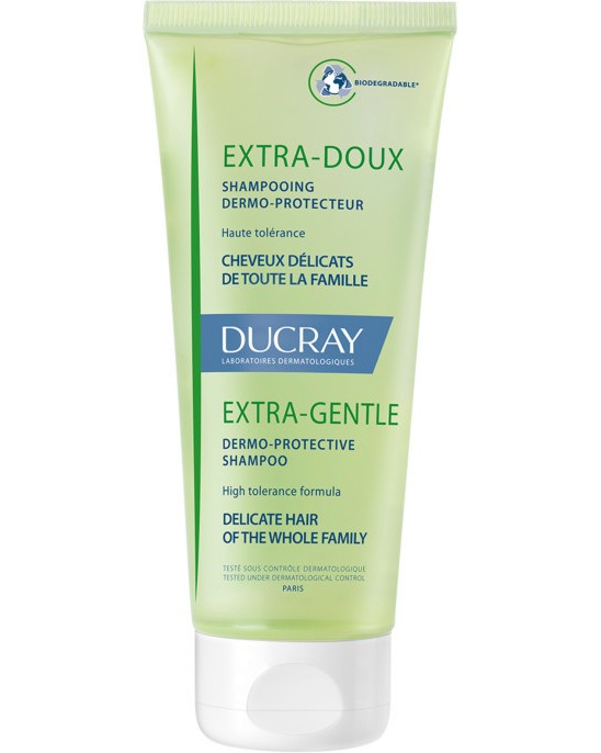 DUCRAY Extra-Gentle Dermo-Protective Shampoo - Нежен шампоан за нормална и деликатна коса - шампоан