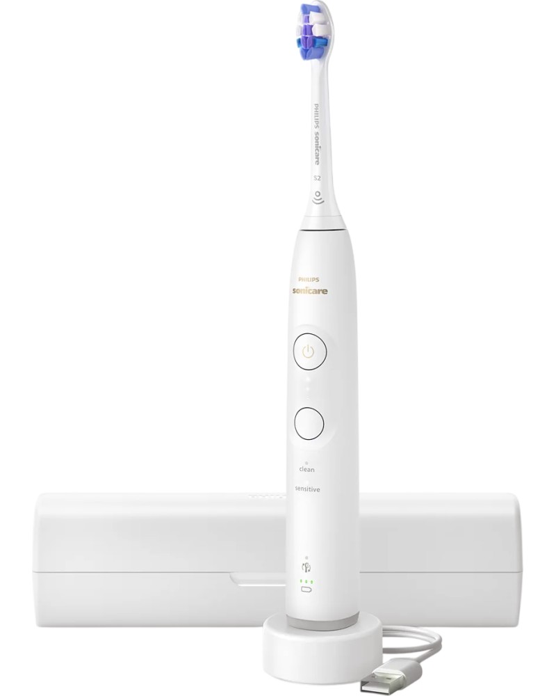 Philips Sonicare 6100 Philips Sonicare 6100 - Електрическа четка за зъби с кутия за път - четка