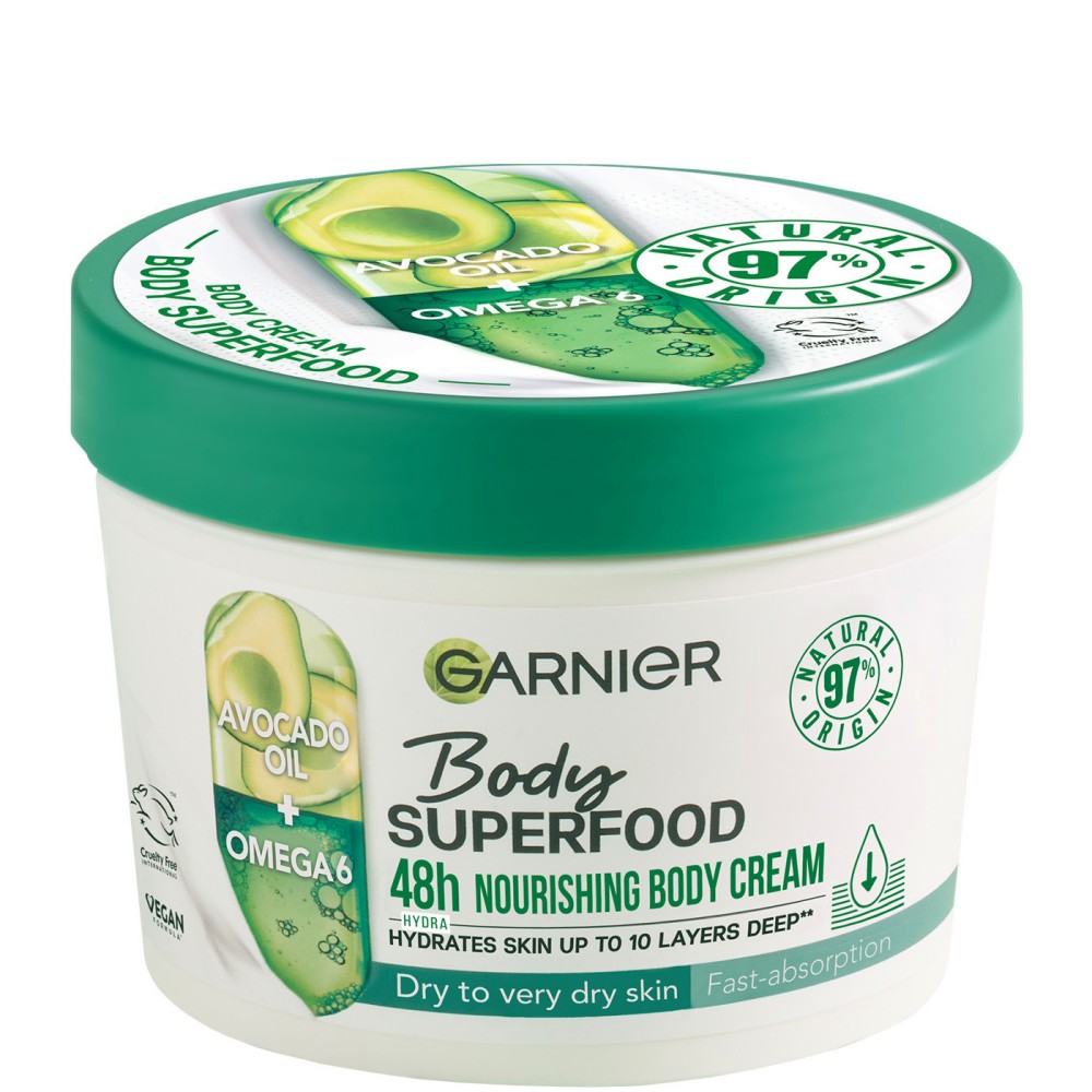 Garnier Body Superfood 48h Nourishing Cream -        -6   Body Superfood - 