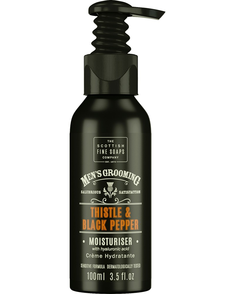 Scottish Fine Soaps Men's Grooming Thistle & Black Pepper Moisturiser Cream -         Men's Grooming - 