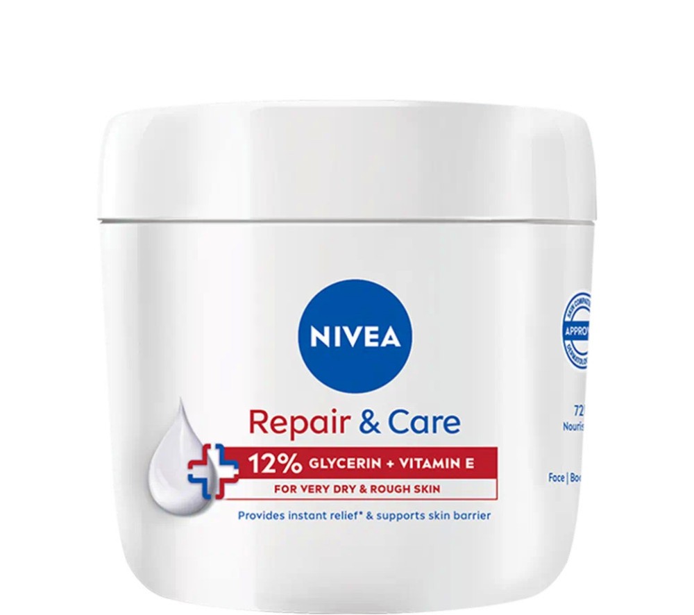 Nivea Repair & Care 12% Glycerin + Vitamin E Cream -       - 