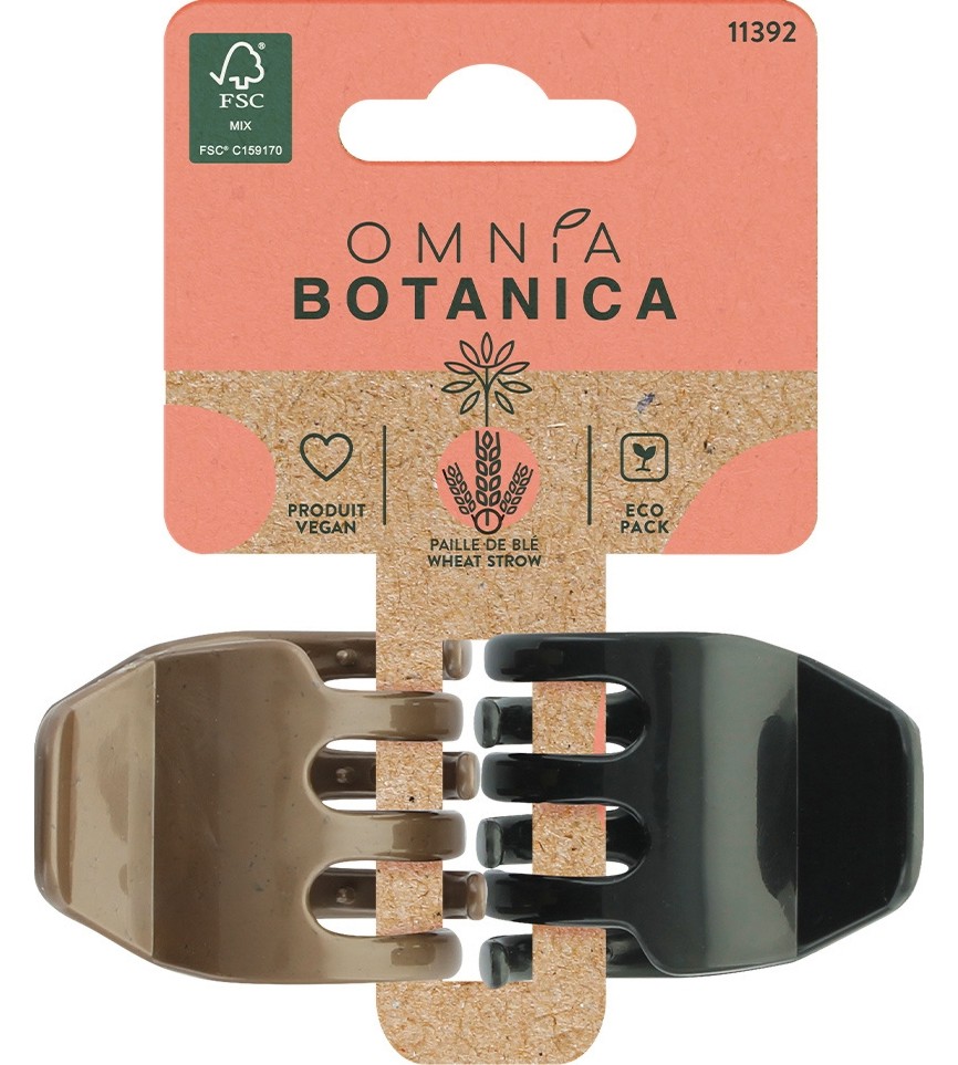 Щипки за коса Omnia Botanica Щипки за коса Omnia Botanica - 2 броя от пшенична слама - продукт