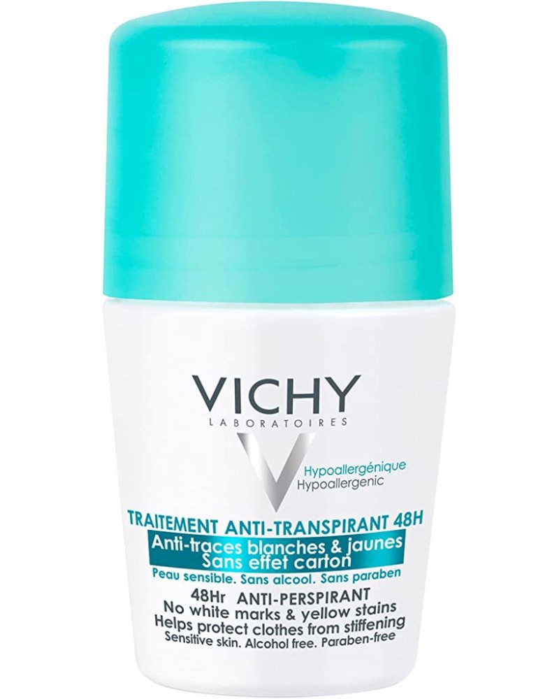 VICHY No Marks 48H Anti-Perspirant Treatment -       - 