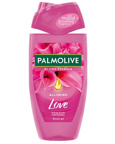 Palmolive Aroma Essence Alluring Love Palmolive Aroma Essence Alluring Love - Душ гел с аромат на роза и божур - душ гел