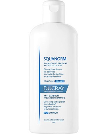DUCRAY Squanorm Anti-Dandruff Shampoo - Шампоан против мазен пърхот - шампоан