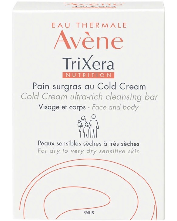 Avene TriXera Nutrition Cold Cream Cleansing Bar -            - 