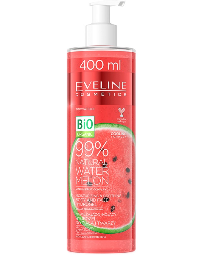 Eveline 99% Natural Water Melon Body & Face Hydrogel -         - 