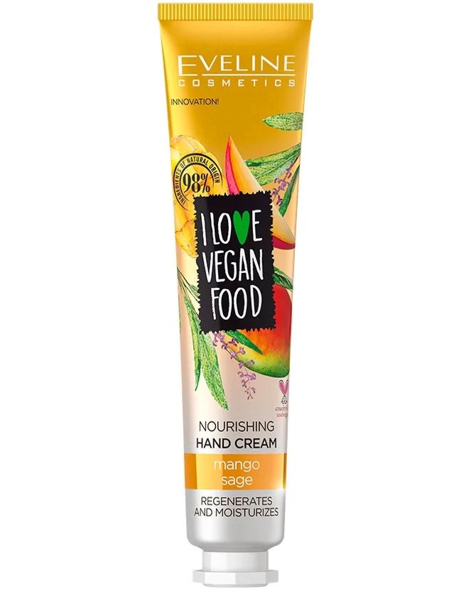 Eveline I Love Vegan Food Nourishing Hand Cream -         I Love Vegan Food - 