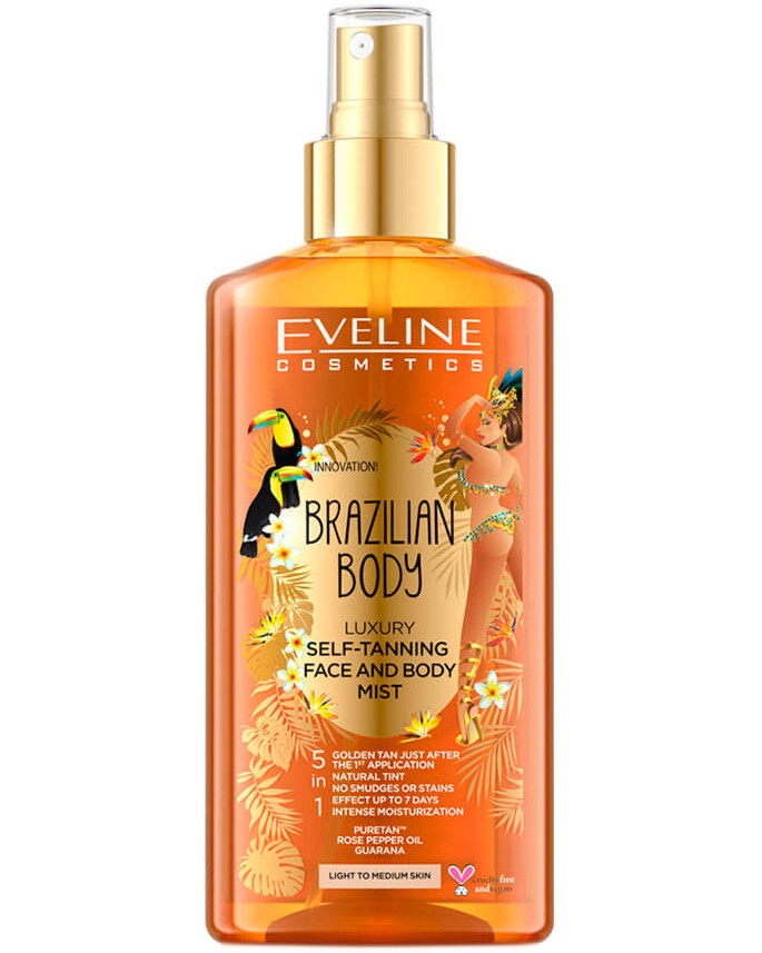 Eveline Brazilian Body Self-Tanning Face & Body Mist -         Brazilian Body - 