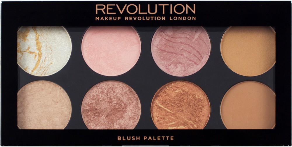Makeup Revolution Golden Sugar Ultra Blush Palette -      - 