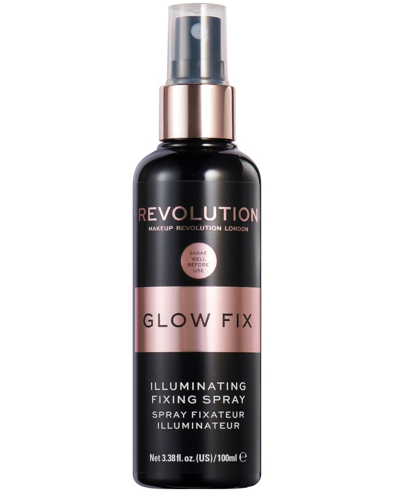 Makeup Revolution Glow Fix Illuminating Fixing Spray -     - 