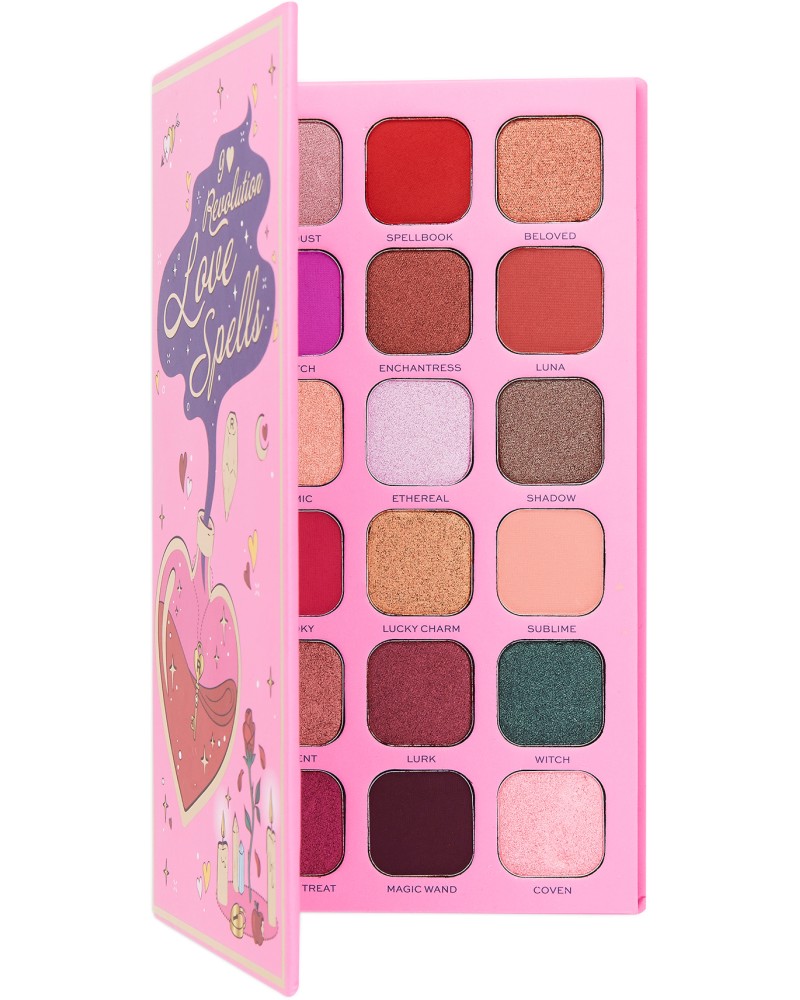 I Heart Revolution Spellbooks Love Spells Palette -      18  - 