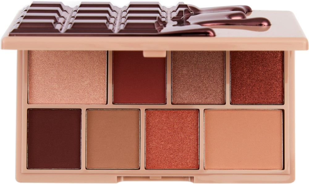 I Heart Revolution Hazelnut Cream Mini Chocolate Palette I Heart Revolution Hazelnut Cream Mini Chocolate Palette - Палитра с 8 цвята сенки за очи - сенки