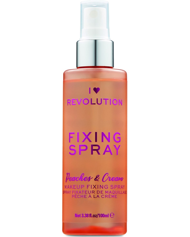 I Heart Revolution Peaches & Cream Fixing Spray -     - 