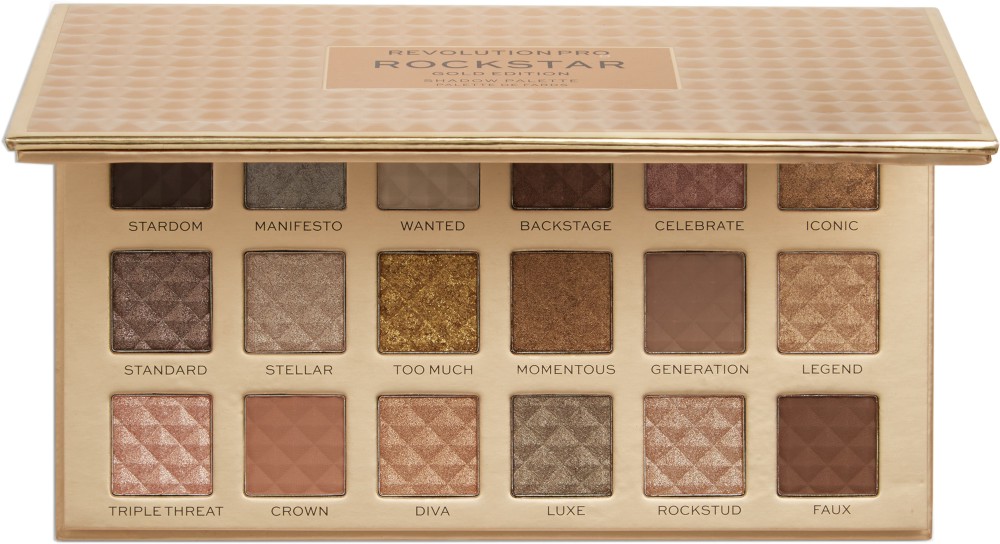 Revolution PRO Rockstar Gold Edition Palette - ������� � 18 ����� ����� �� ��� - �������