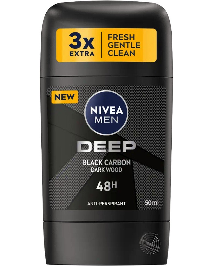 Nivea Men Deep Black Carbon Anti-Perspirant -         Deep - 