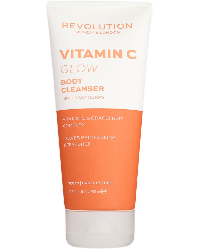 Revolution Skincare Glow Body Cleanser Revolution Skincare Glow Body Cleanser - Душ крем с витамин C - продукт