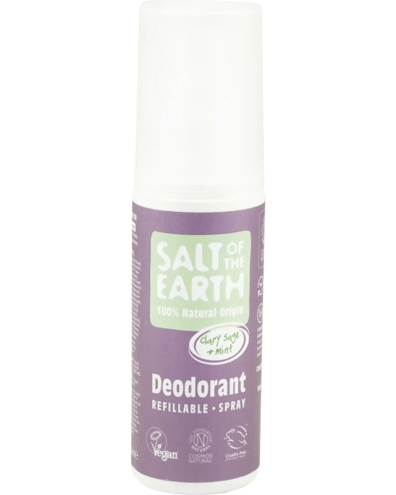 Salt Of The Earth Clary Sage & Mint Natural Deodorant -           - 
