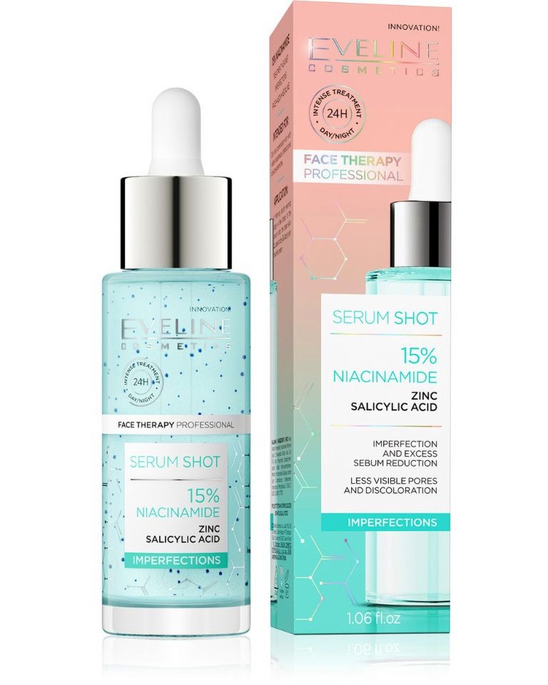 Eveline Face Therapy Professional Serum Shot Niacinamide -   ,      - 