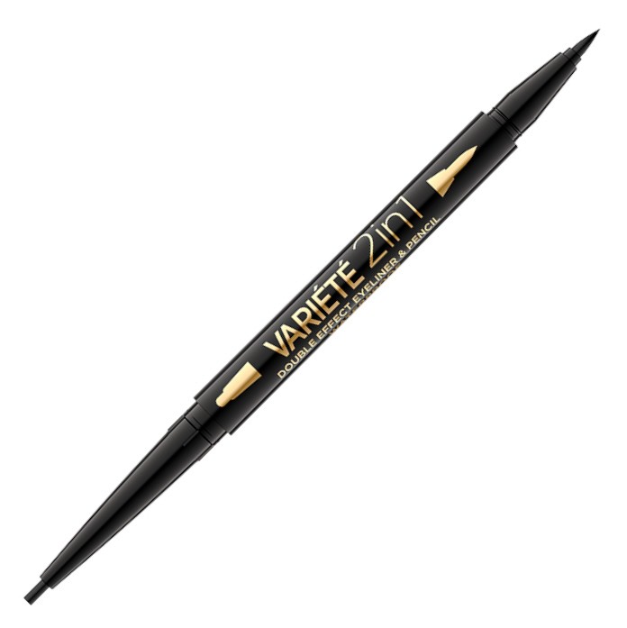 Eveline Variete Double Effect Eyeliner & Pencil Eveline Variete Double Effect Eyeliner & Pencil - Очна линия и молив за очи 2 в 1 от серията Variete - продукт