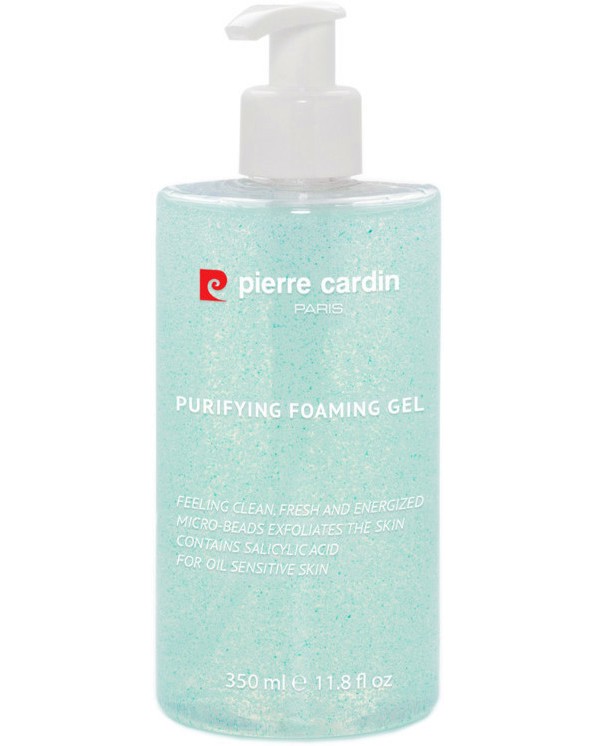 Pierre Cardin Purifying Foam Gel - Измиващ и ексфолиращ гел за лице - гел