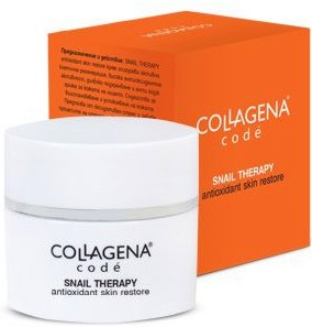 Collagena Code Snail Therapy Antioxidant Skin Restore - Крем за лице с екстракт от охлюви от серията Code - крем