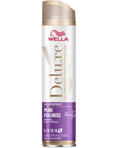 Wella Deluxe Pure Fullness Hairspray -      Deluxe - 