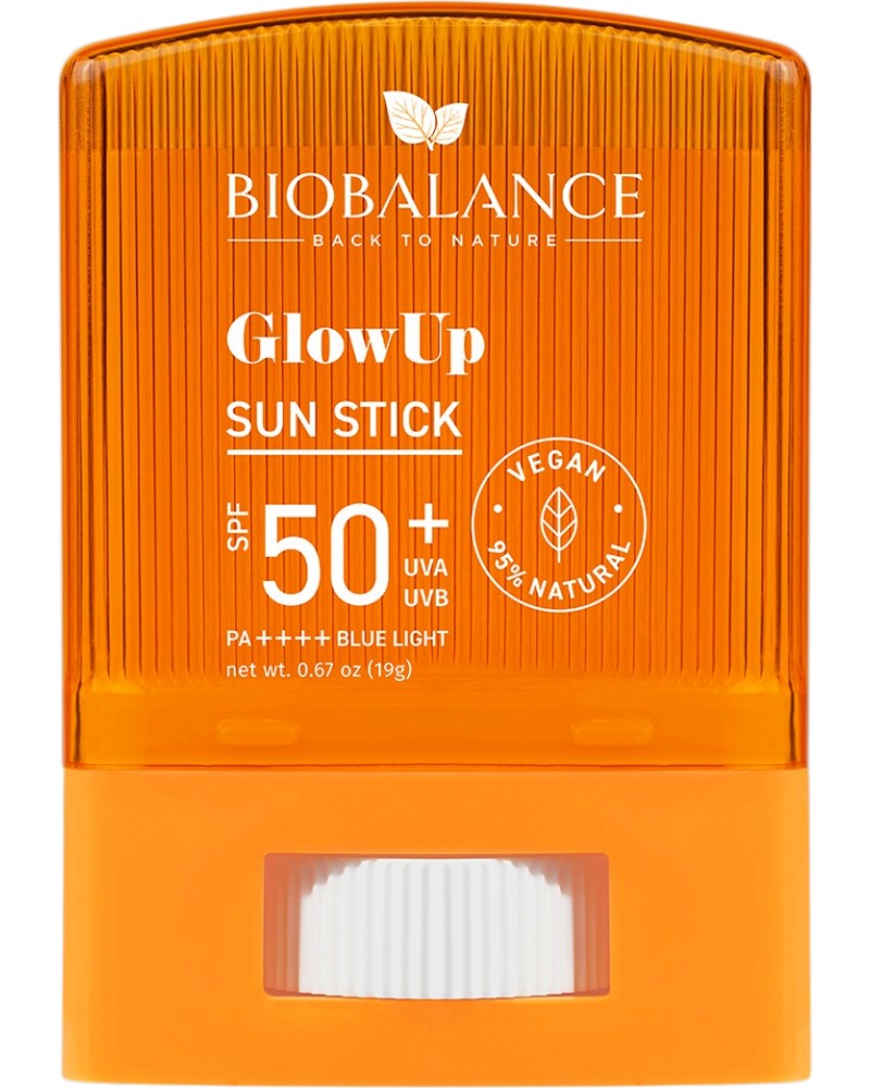 BioBalance Glow Up Sun Stick SPF 50+ BioBalance Glow Up Sun Stick SPF 50+ - Слънцезащитен стик за лице - продукт