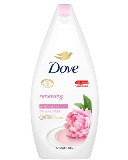 Dove Renewing Peony & Rose Scent Shower Gel -         -  