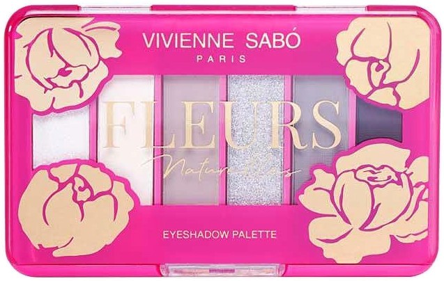 Vivienne Sabo Fleurs Naturelles Pivoine Palette - Палитра с 6 цвята сенки за очи - сенки