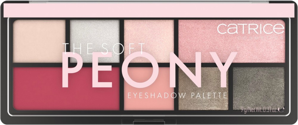 Catrice The Soft Peony Eyeshadow Palette Catrice The Soft Peony Eyeshadow Palette - Палитра с 8 цвята сенки за очи - сенки
