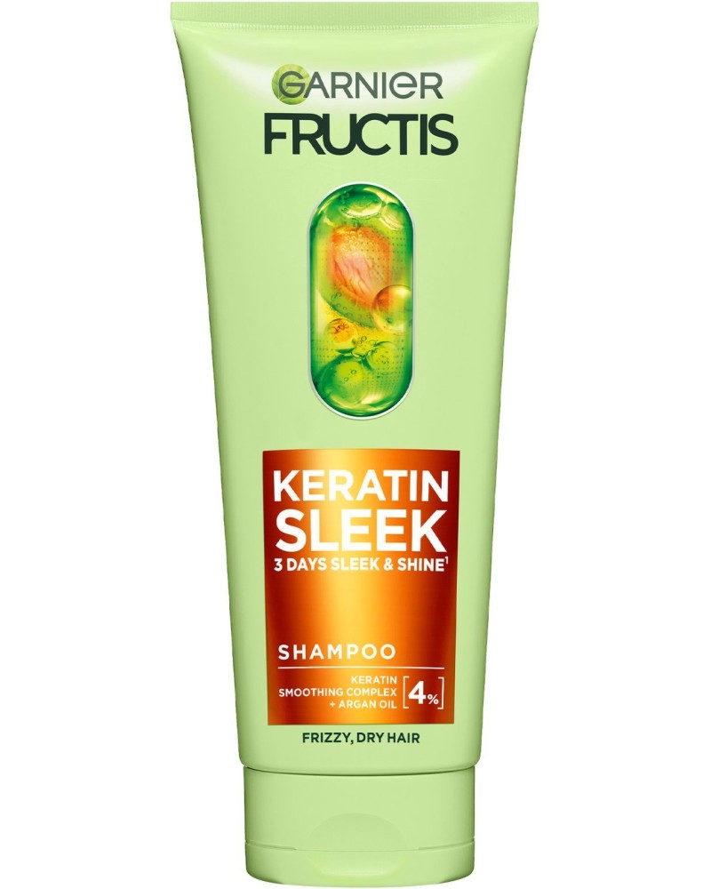 Garnier Fructis Keratin Sleek Shampoo - ������� �� ���� � ��������� ���� �� ������� Fructis Keratin Sleek - �������